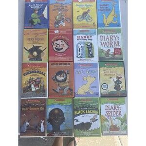 Scholastic Video Collection Lot Of 16 DVDs Pete’s A Pizza Goodnight Gorilla